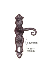 ANTİK BRONZ KAPI KOLU YALE A-22