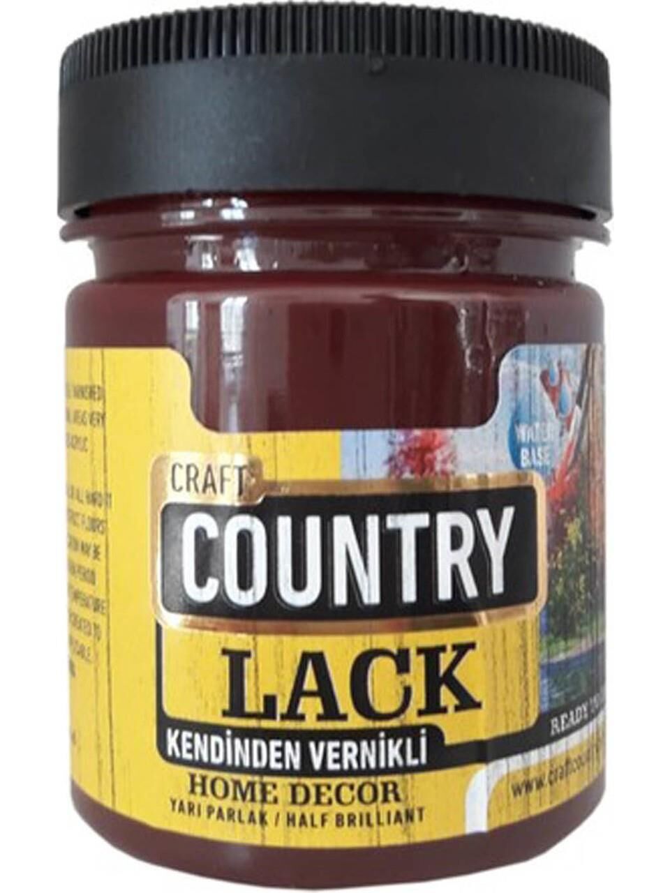 COUNTRY LACK AKRİLİK BORDO 4027 550 GR