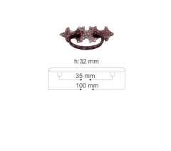 ANTİK BRONZ KULP C-44