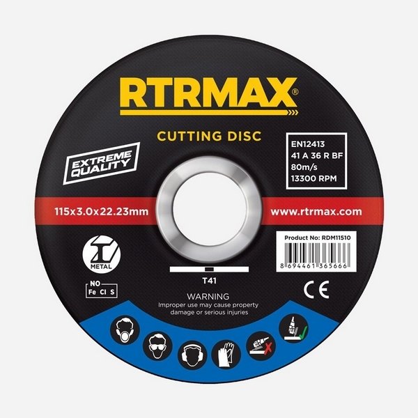 RTRMAX RDM11530 Metal Kesme Diski 115x3x22 mm