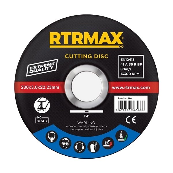 RTRMAX RDM23030 Metal Kesme Diski 230x3x22 mm