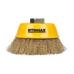 RTRMAX SAÇAKLI ÇANAK TEL FIRÇA 65 MM RH22206