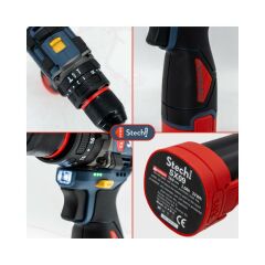 STECHEND AKÜLÜ DARBELi MATKAP 16V 2AH SX17