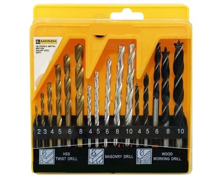 MEŞEM MATKAP UCU SETİ 16 PARÇA