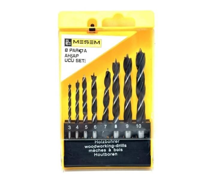 MEŞEM MATKAP UCU AHŞAP SET 8 PARCA