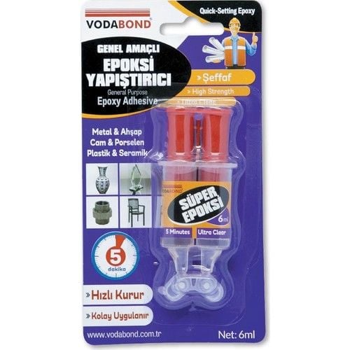 VODABOND EPOKSİ YAPIŞTIRICI 6 ML ŞEFFAF