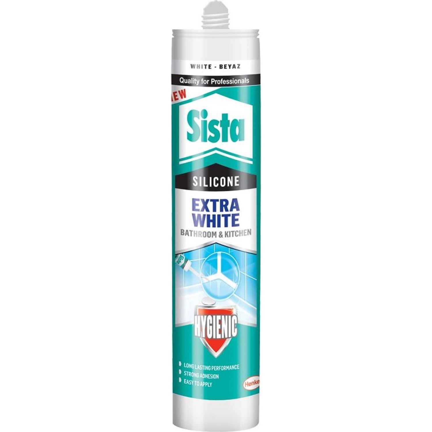 SİSTA SİLİKON EXTRA BEYAZ HİJYENİK 280 ML.
