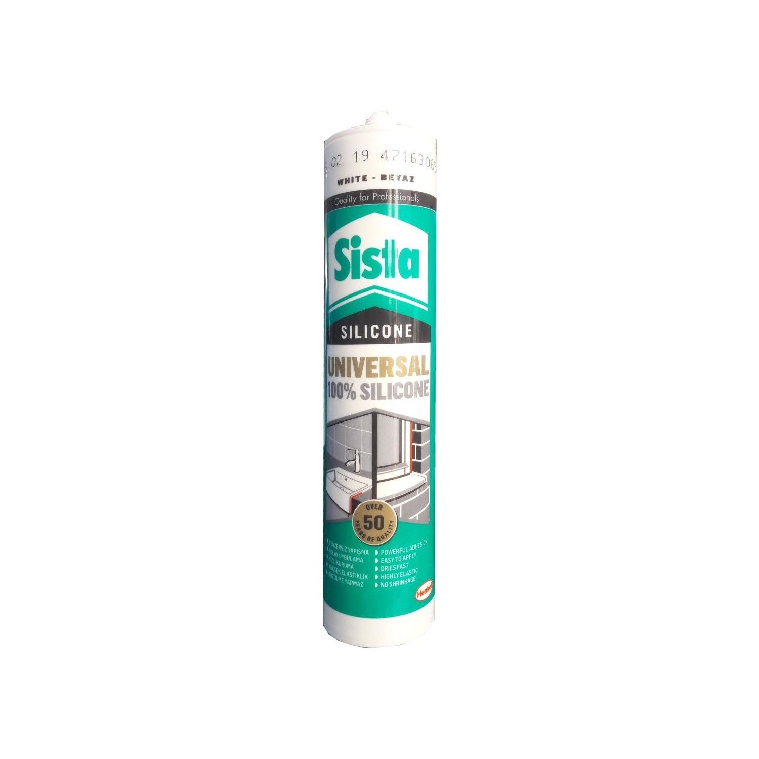 SİSTA SİLİKON BEYAZ 280 ML.