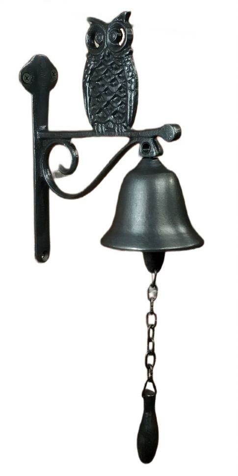 ANTİK BRONZ KAPI ÇANI BAYKUŞ OKSİT G-35