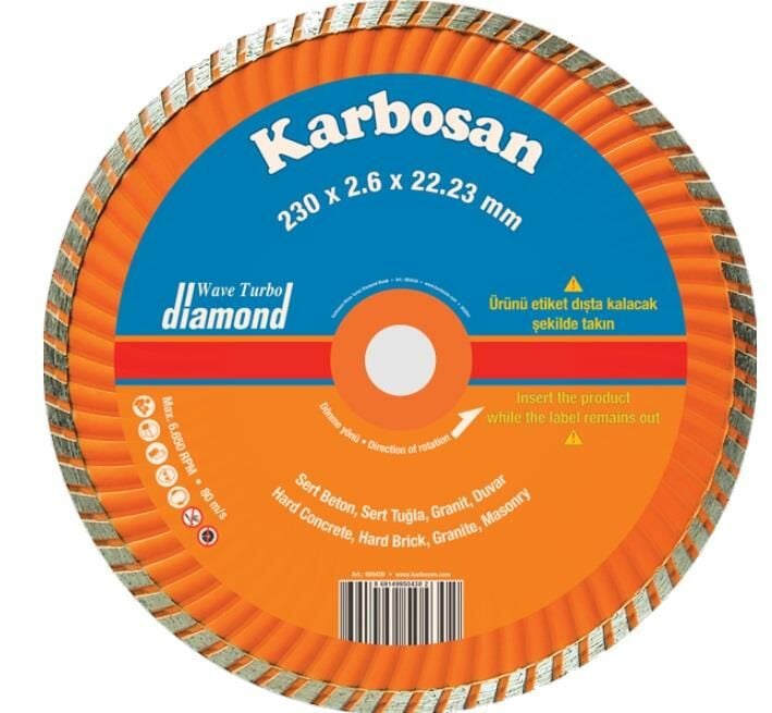 KARBOSAN TURBO ELMAS KESİCİ 230MM