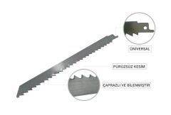 TİLKİ KUYRUĞU PASLANMAZ AĞAÇ & KEMİK BIÇAĞI 250 MM