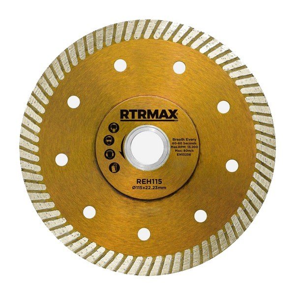 RTRMAX ÇAPAKSIZ TURBO ELMAS TESTERE 180 x 22 MM