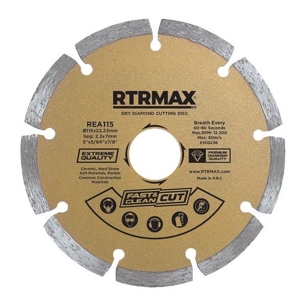RTRMAX SOKETLİ ELMAS TESTERE 180MM REA180