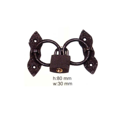 ANTİK BRONZ ASMA KİLİT - E-21 2Lİ TAKIM