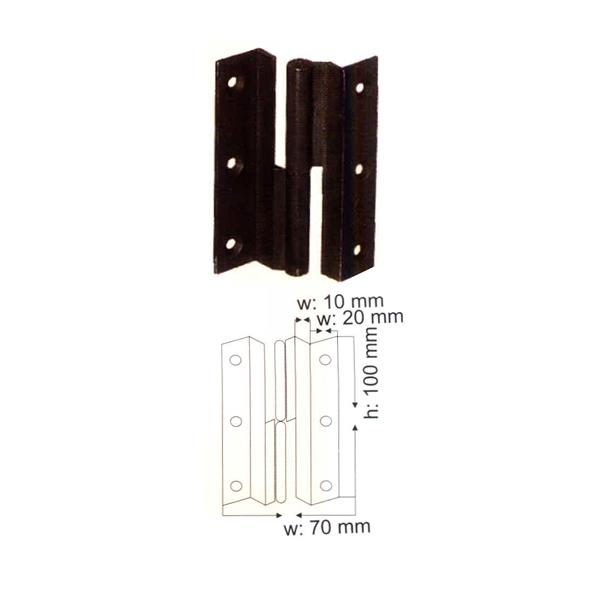 ANTİK BRONZ  MENTEŞE CUMBALI LAMA 10 CM B-74