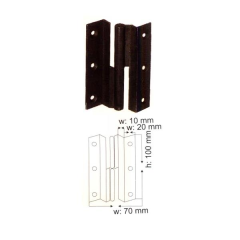 ANTİK BRONZ  MENTEŞE CUMBALI LAMA 10 CM B-74